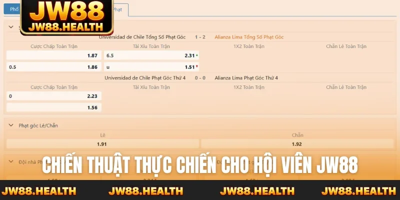 Chiến thuật thực chiến cho hội viên JW88