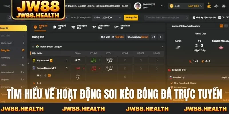 Tìm hiểu về hoạt động soi kèo bóng đá trực tuyến